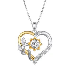 (imagen para) Collar de Moissanita con Estilo Pandora "Amor" (Un Certificado) - MSN012