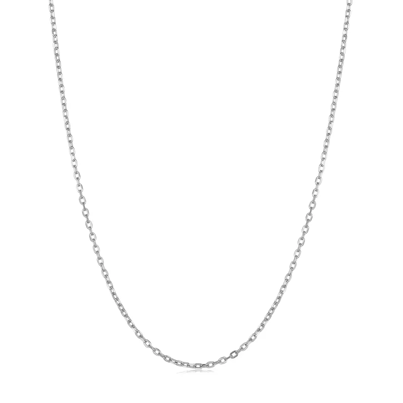 (imagen para) Collar de plata sencillo estilo Pandora - SCA018 - Ver 3