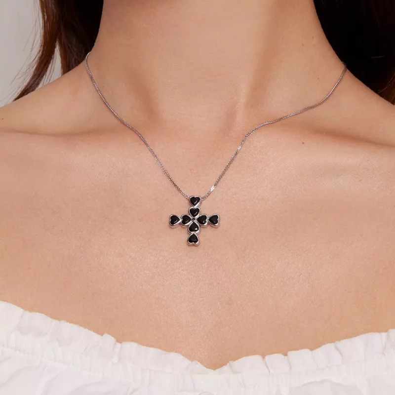 (imagen para) Collar estilo Pandora con cruz - BSN335 - Ver 7
