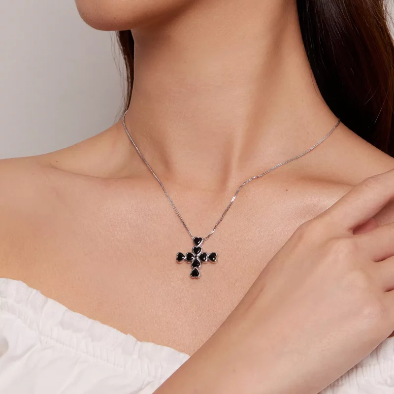 (imagen para) Collar estilo Pandora con cruz - BSN335 - Ver 8