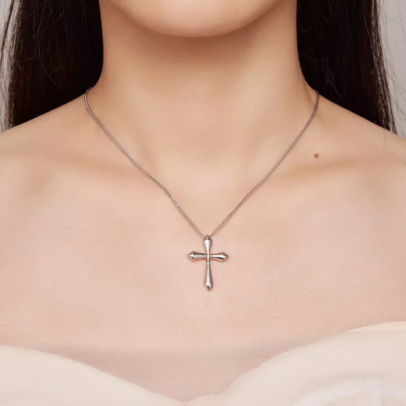 (imagen para) Collar estilo Pandora con cruz de Chopin - BSN304 - Ver 5