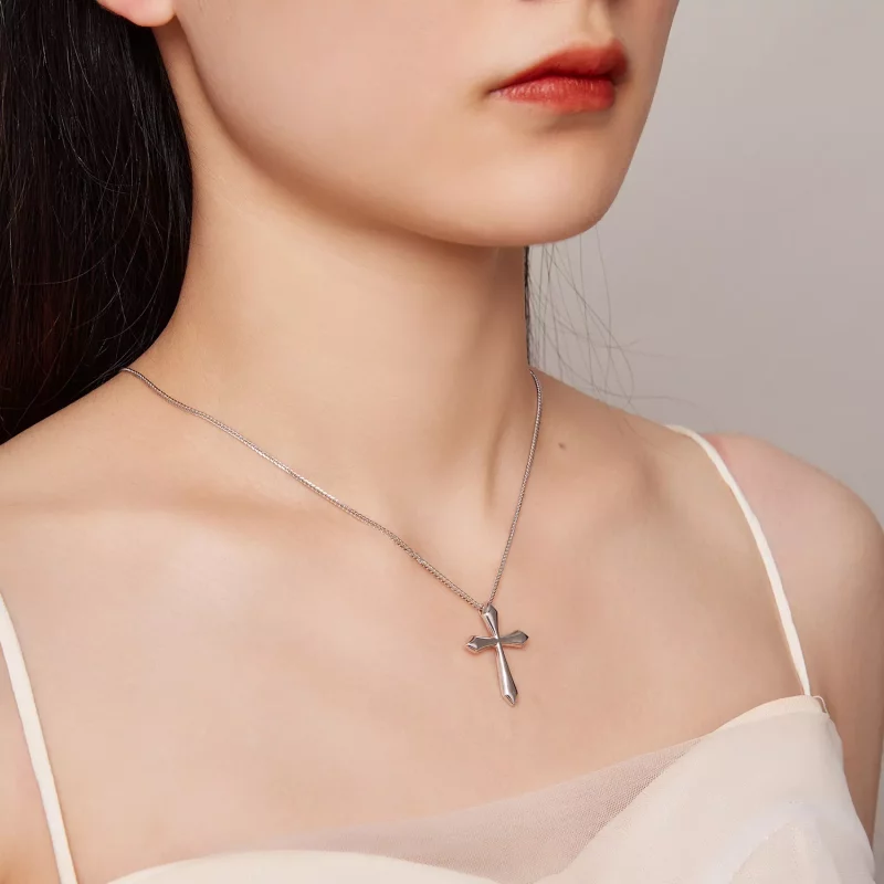 (imagen para) Collar estilo Pandora con cruz de Chopin - BSN304 - Ver 6