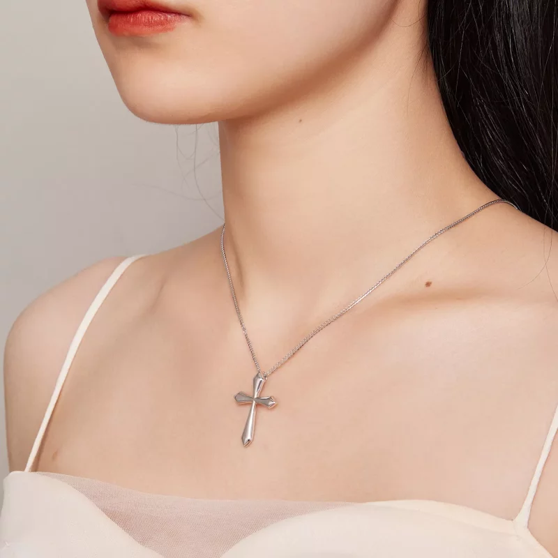 (imagen para) Collar estilo Pandora con cruz de Chopin - BSN304 - Ver 7