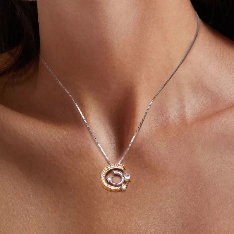 (imagen para) Collar estilo Pandora con forma de meteorito - BSN350 - Ver 6