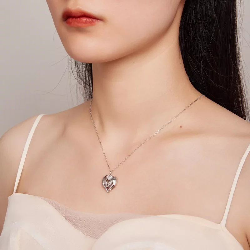 (imagen para) Collar estilo Pandora con huella del pie - SCN497 - Ver 7