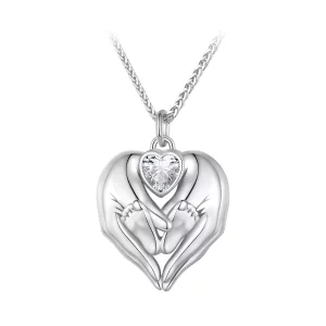 (imagen para) Collar estilo Pandora con huella del pie - SCN497