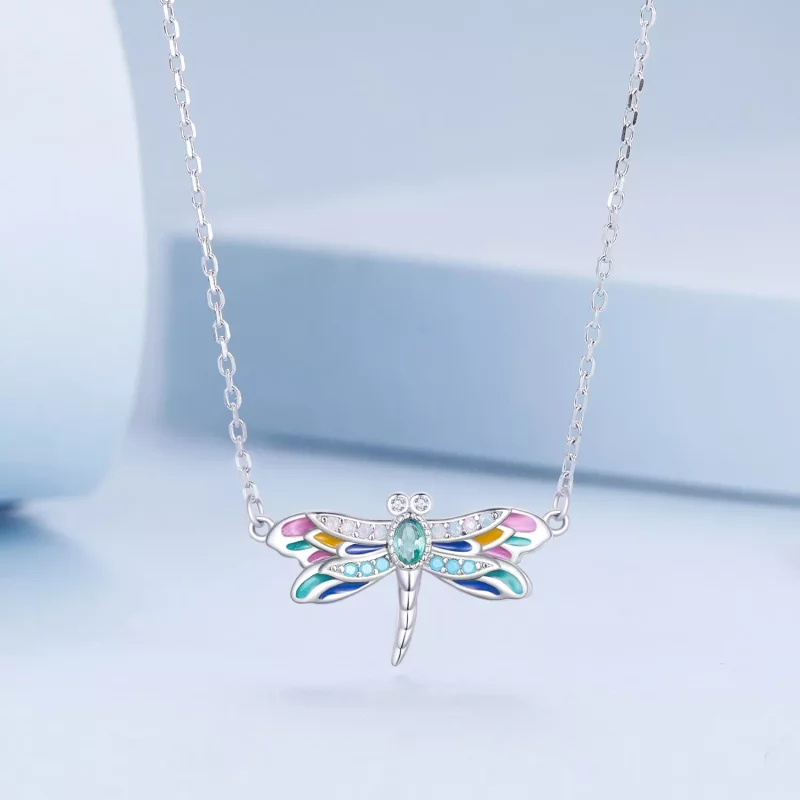 (imagen para) Collar estilo Pandora con libélula - BSN348 - Ver 3
