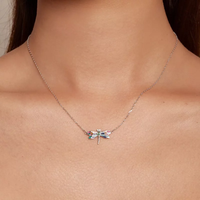 (imagen para) Collar estilo Pandora con libélula - BSN348 - Ver 7
