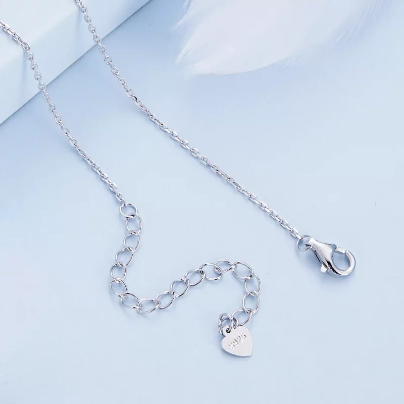 (imagen para) Collar estilo Pandora con luna y estallido de estrellas - BSN347 - Ver 4