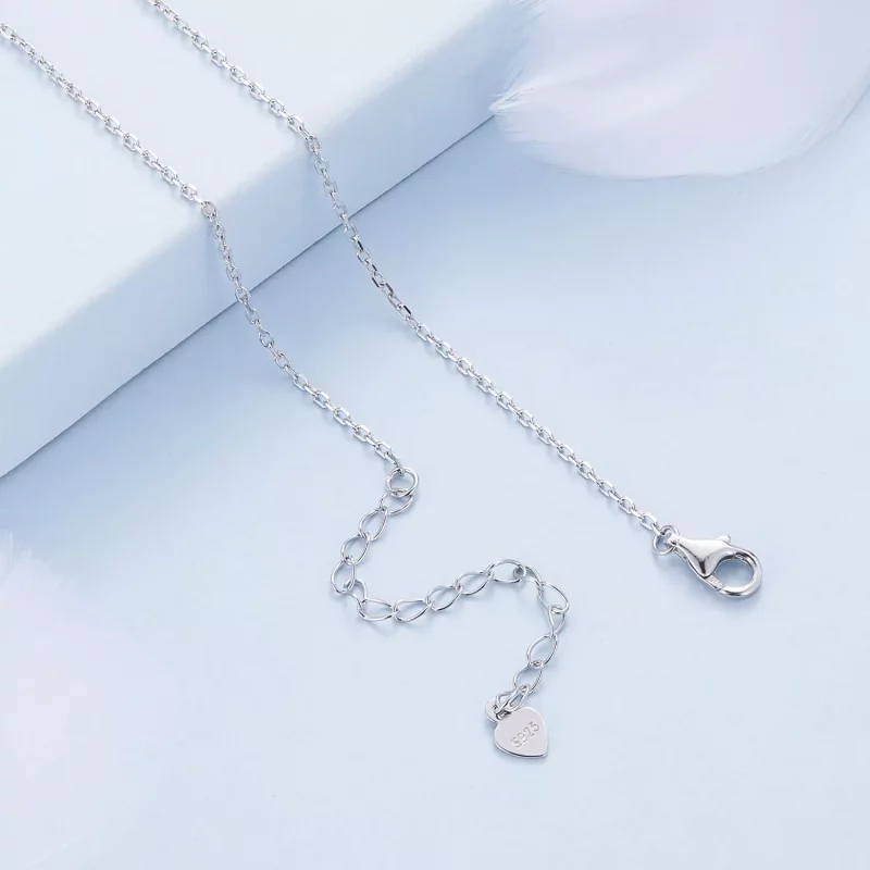 (imagen para) Collar estilo Pandora con luna y mariposa - BSN353 - Ver 4