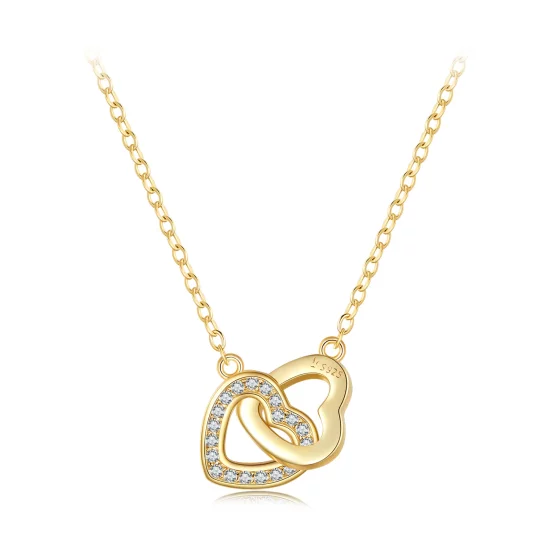 (imagen para) Collar estilo Pandora Corazón a Corazón-Plata 925 - SCN181-B