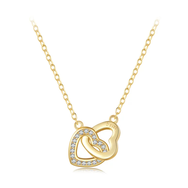 (imagen para) Collar estilo Pandora Corazón a Corazón-Plata 925 - SCN181-B