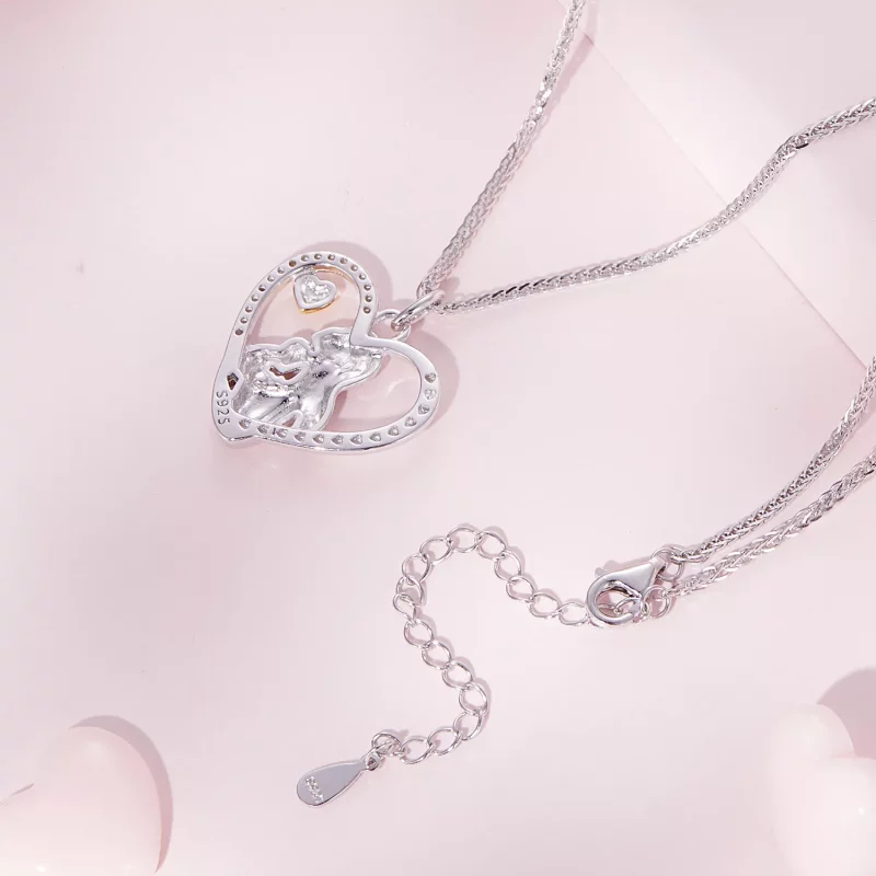 (imagen para) Collar estilo Pandora de Profundo Amor entre Madre e Hijo - SCN498 - Ver 4