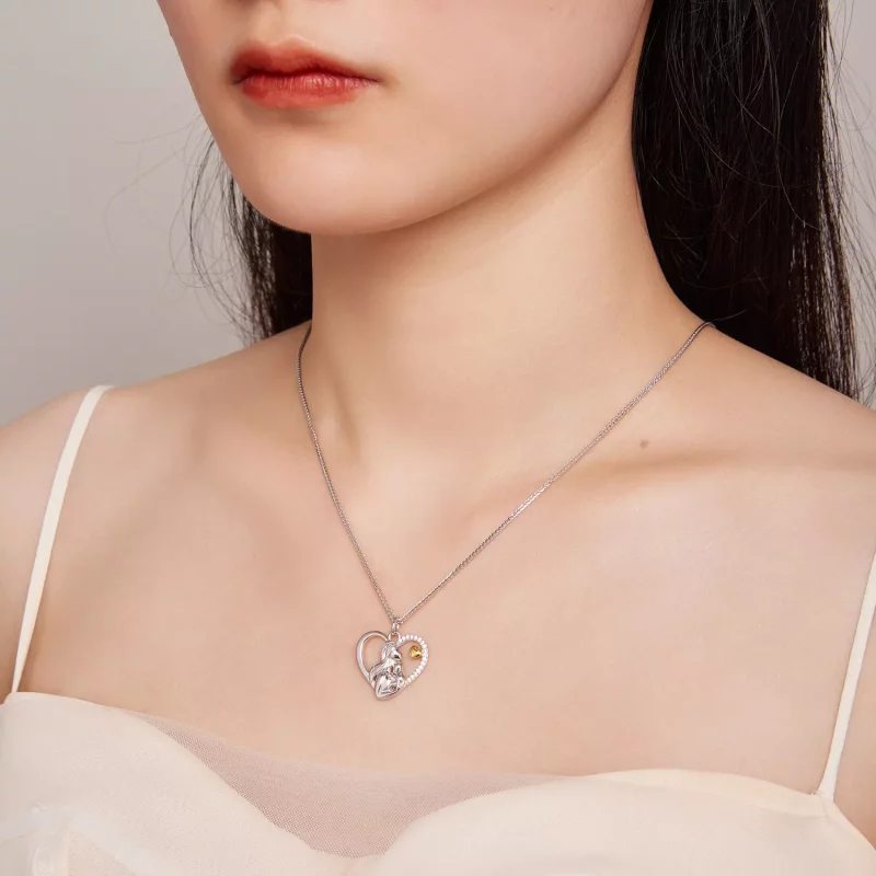 (imagen para) Collar estilo Pandora de Profundo Amor entre Madre e Hijo - SCN498 - Ver 7