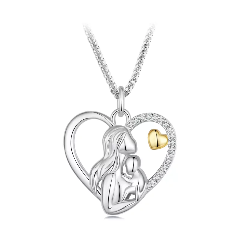 (imagen para) Collar estilo Pandora de Profundo Amor entre Madre e Hijo - SCN498 - Ver 9