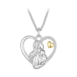 (imagen para) Collar estilo Pandora de Profundo Amor entre Madre e Hijo - SCN498