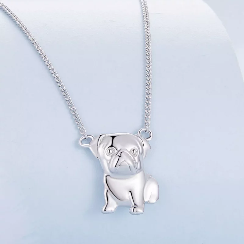 (imagen para) Collar estilo Pandora de Pug - BSN354 - Ver 2