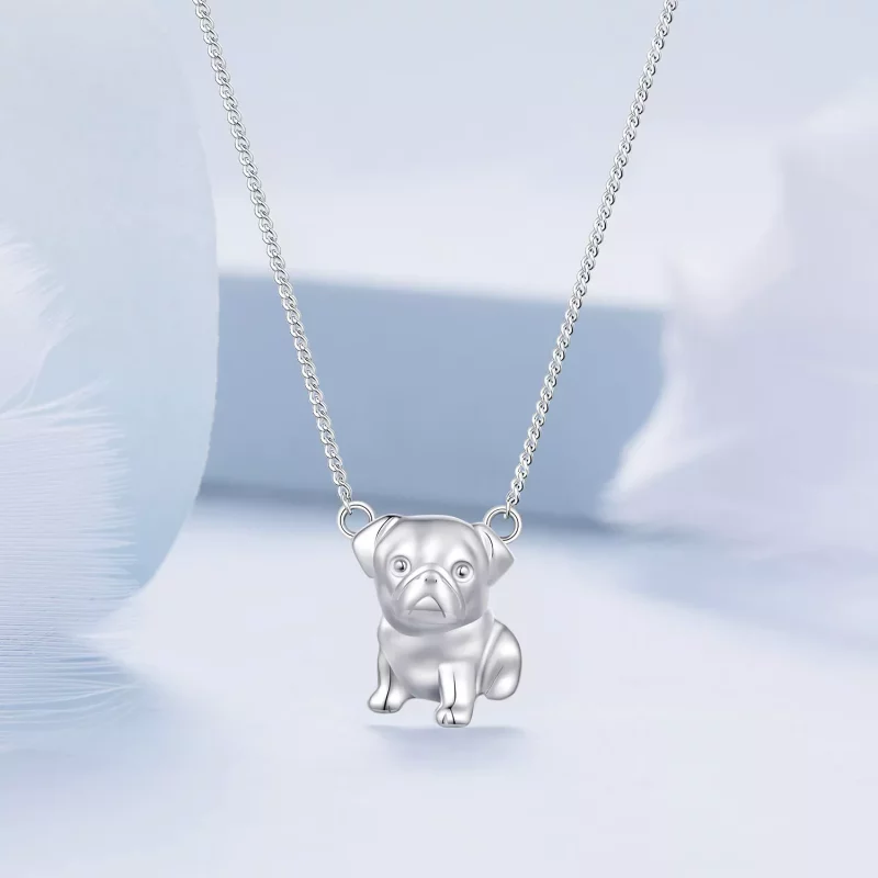 (imagen para) Collar estilo Pandora de Pug - BSN354 - Ver 3