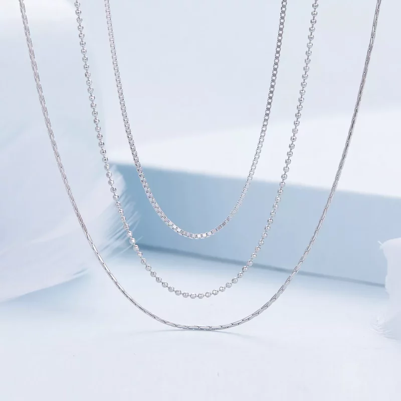 (imagen para) Collar estilo Pandora de tres pisos - BSN333 - Ver 3