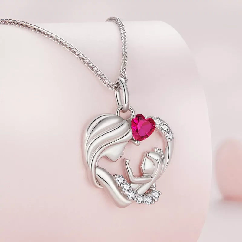 (imagen para) Collar estilo Pandora Madre e Hijo - BSN323 - Ver 2