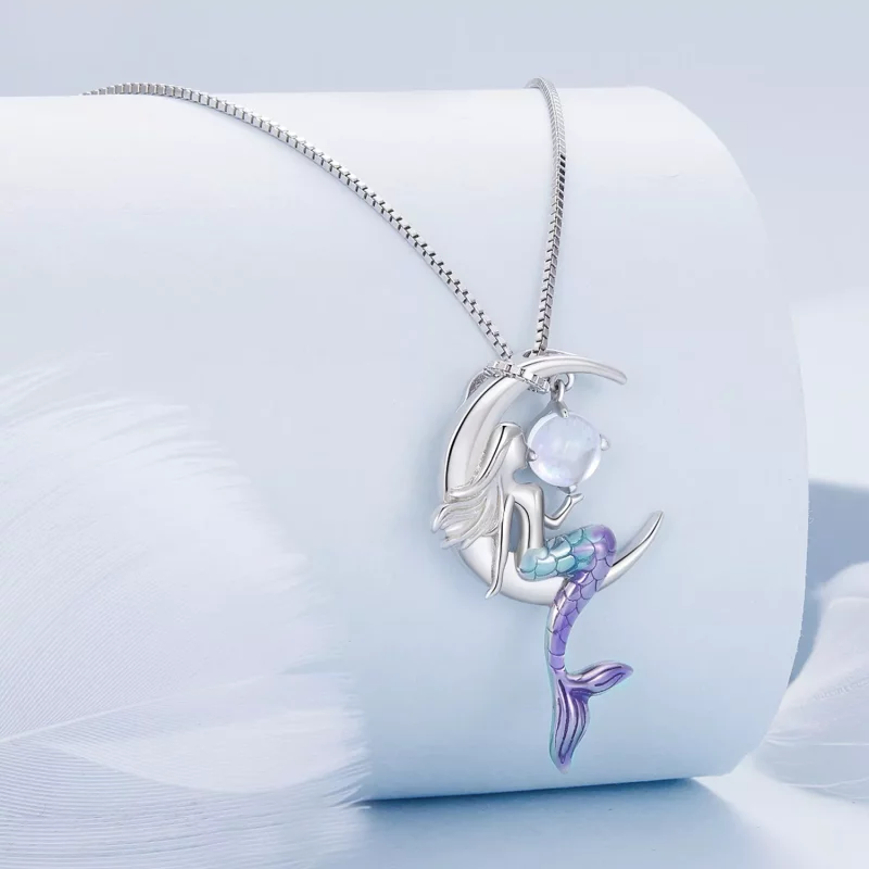 (imagen para) Collar estilo Pandora Sirena - BSN338 - Ver 2