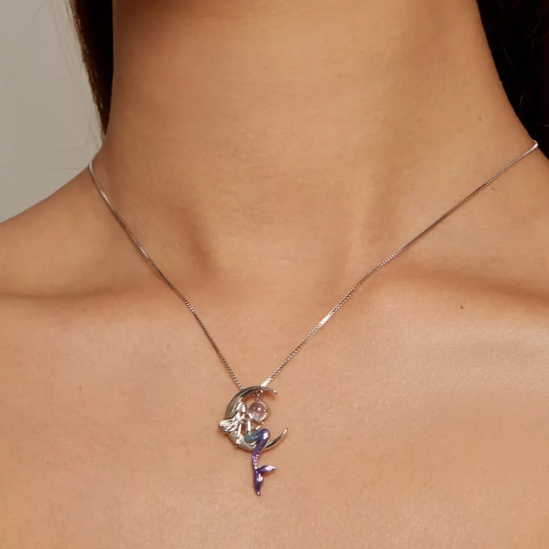 (imagen para) Collar estilo Pandora Sirena - BSN338 - Ver 6
