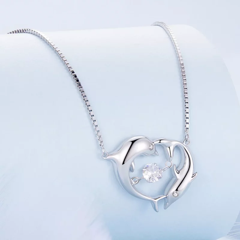 (imagen para) Collar inteligente estilo Pandora con delfín - BSN340 - Ver 2