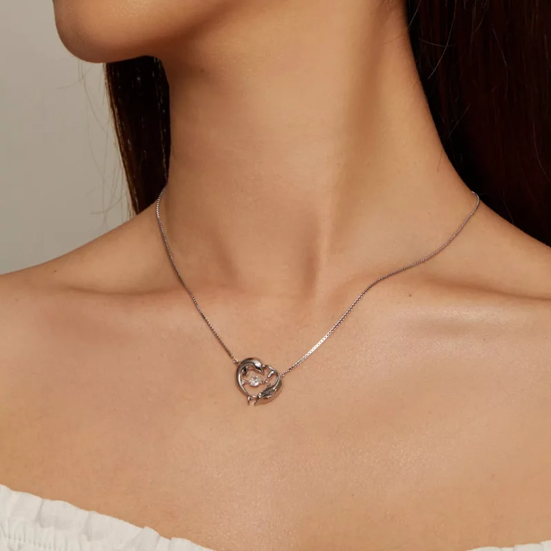 (imagen para) Collar inteligente estilo Pandora con delfín - BSN340 - Ver 5
