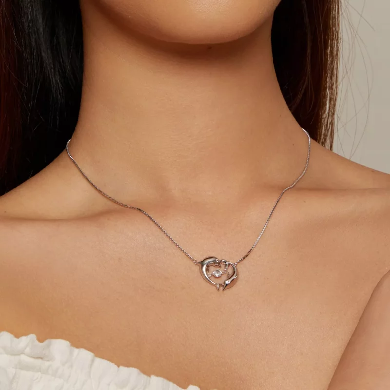 (imagen para) Collar inteligente estilo Pandora con delfín - BSN340 - Ver 6