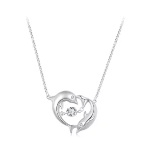 (imagen para) Collar inteligente estilo Pandora con delfín - BSN340