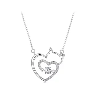 (imagen para) Collar inteligente estilo Pandora con diseño de gato - SCN503