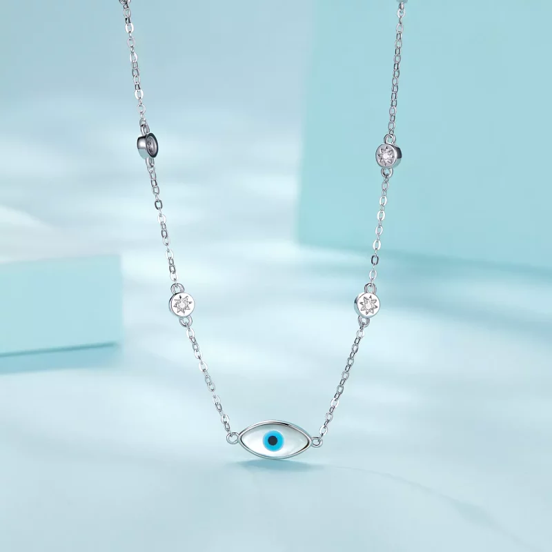 (imagen para) Collar Pandora Style Ojo del Diablo - SCN505 - Ver 3