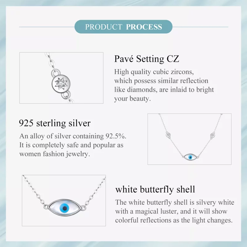 (imagen para) Collar Pandora Style Ojo del Diablo - SCN505 - Ver 6