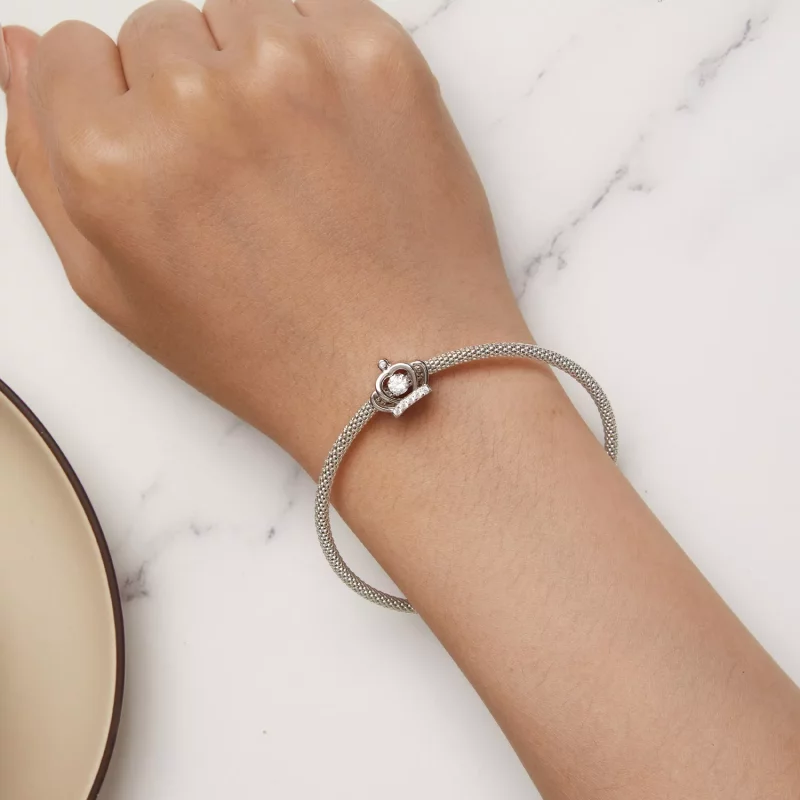 (imagen para) Dije estilo Pandora con charm de corona - SCC2589 - Ver 6