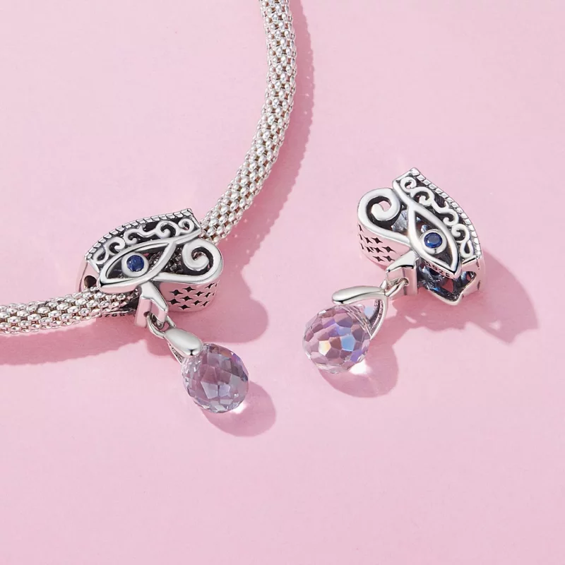 (imagen para) Encanto con estilo Pandora de ojo de diablo - SCC2629 - Ver 4