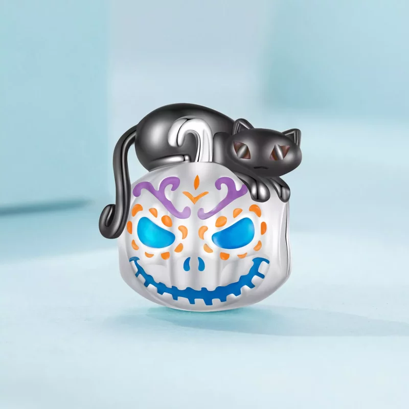 (imagen para) Encanto de calabaza estilo Pandora para Halloween - SCC2626 - Ver 2