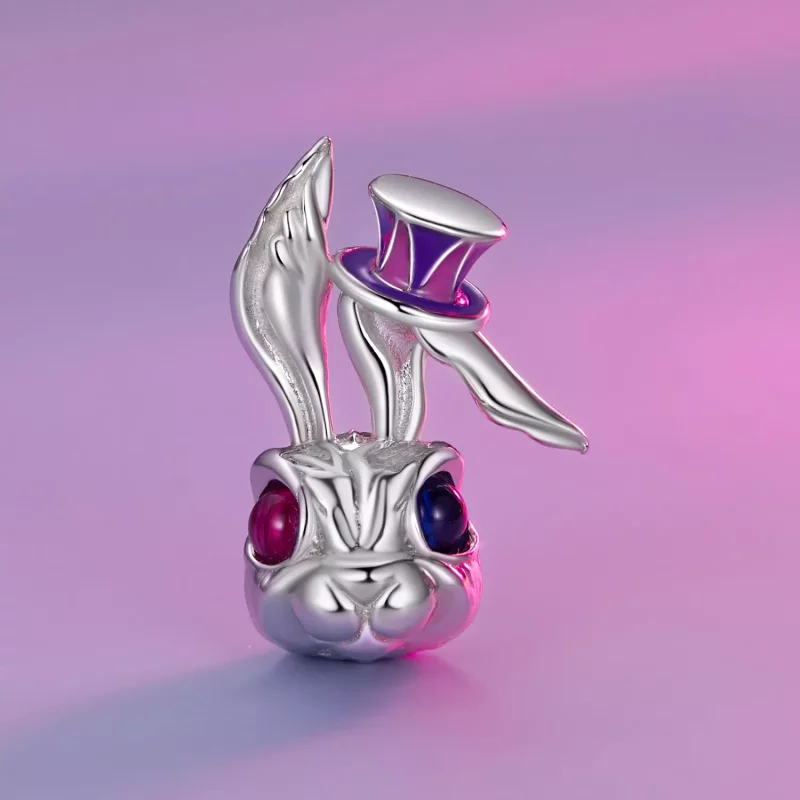 (imagen para) Encanto de Conejo Mágico al Estilo Pandora - SCC2530 - Ver 2