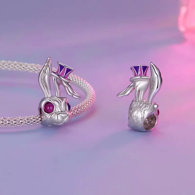 (imagen para) Encanto de Conejo Mágico al Estilo Pandora - SCC2530 - Ver 4
