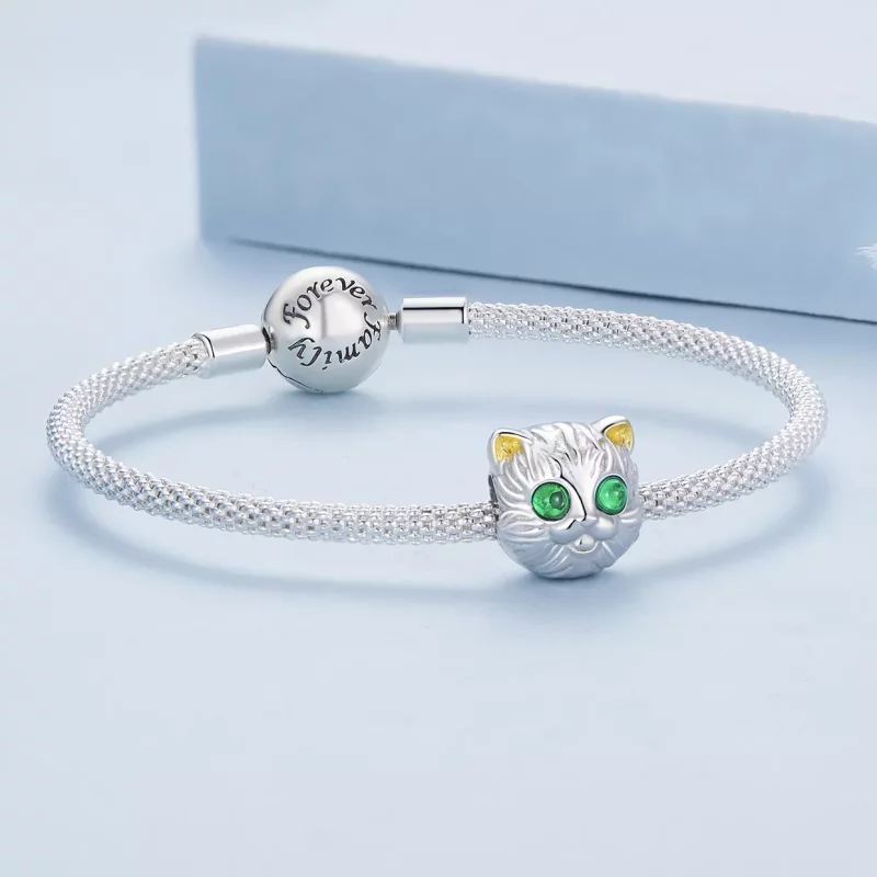 (imagen para) Encanto de gato exquisito estilo Pandora - BSC834 - Ver 5