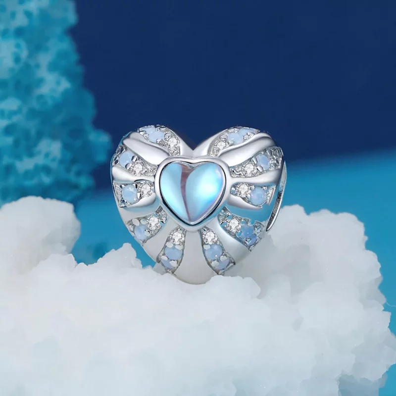 (imagen para) Encanto estilo Pandora Corazón de Ilusión - BSC918 - Ver 2
