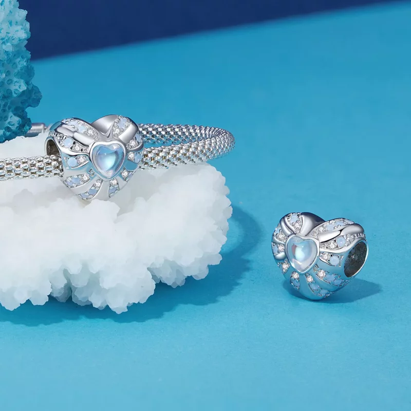 (imagen para) Encanto estilo Pandora Corazón de Ilusión - BSC918 - Ver 4