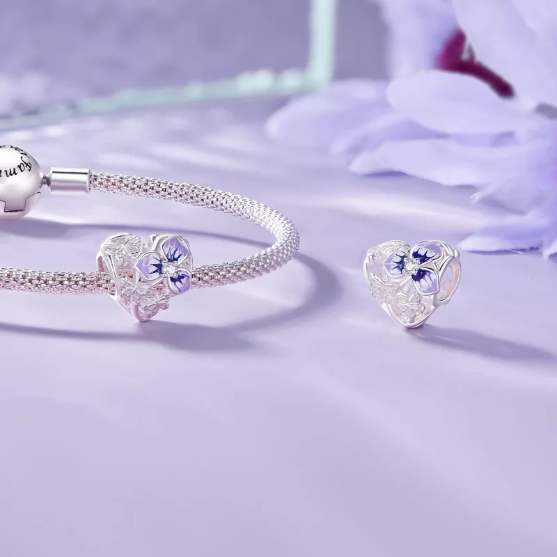 (imagen para) Encanto estilo Pandora de Pensamiento - SCC2585 - Ver 4