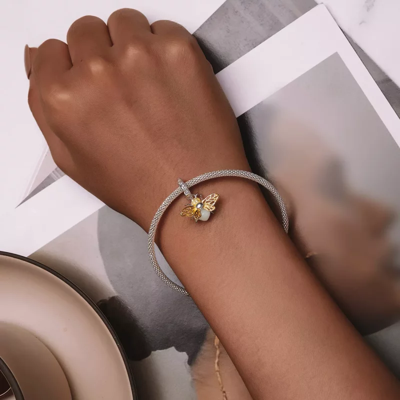 (imagen para) Estilo Pandora Abeja que Brilla en la Oscuridad Colgante - SCC2616 - Ver 5