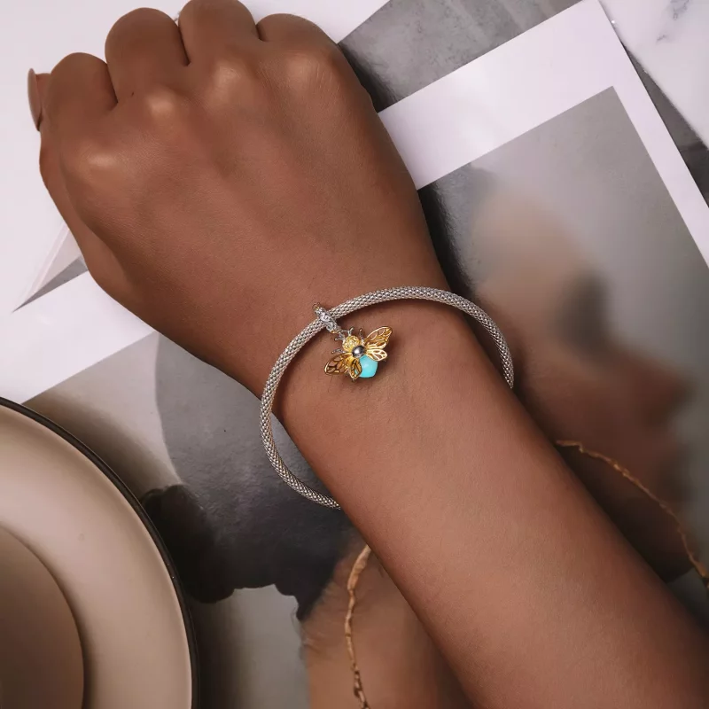 (imagen para) Estilo Pandora Abeja que Brilla en la Oscuridad Colgante - SCC2616 - Ver 6