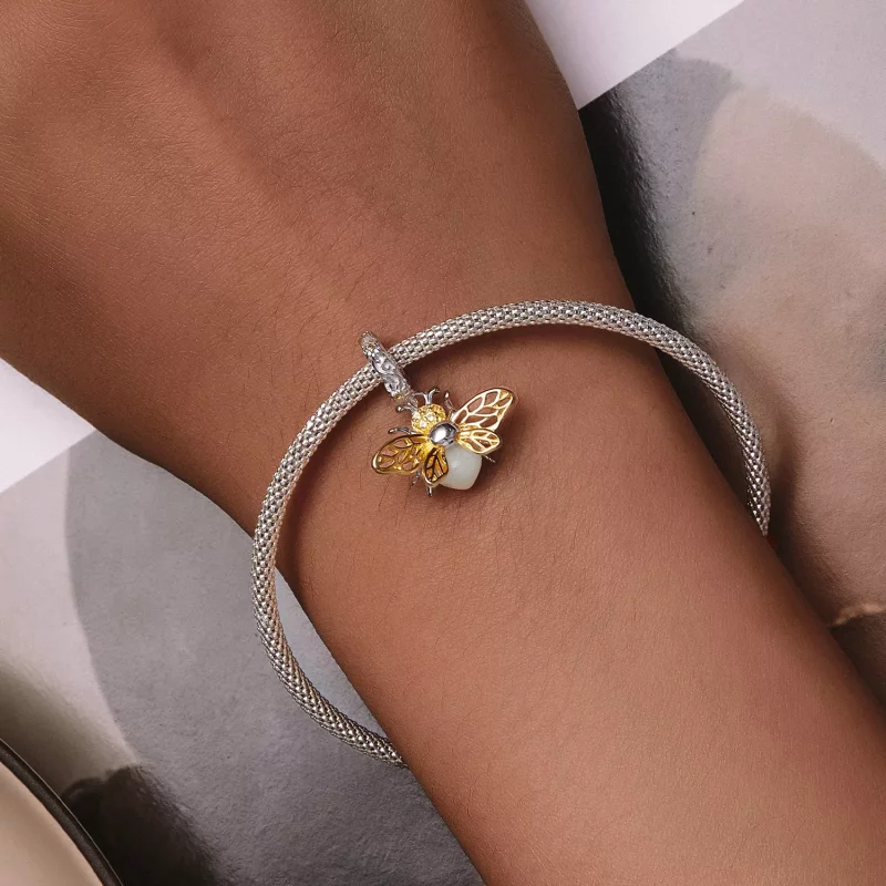 (imagen para) Estilo Pandora Abeja que Brilla en la Oscuridad Colgante - SCC2616 - Ver 7