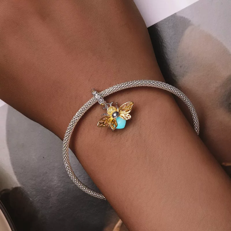(imagen para) Estilo Pandora Abeja que Brilla en la Oscuridad Colgante - SCC2616 - Ver 8