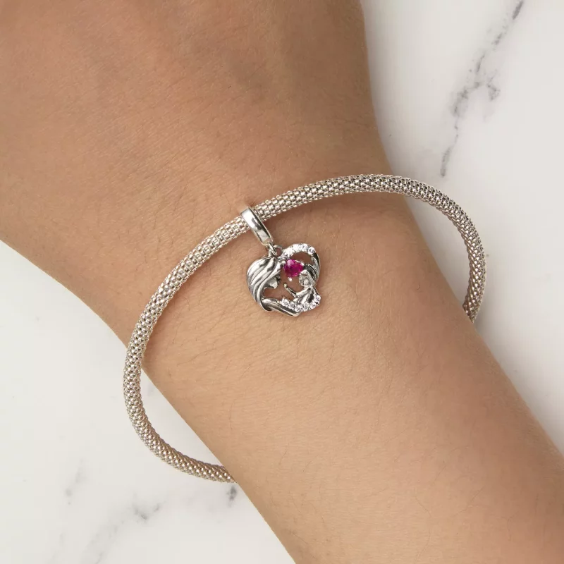 (imagen para) Estilo Pandora Abrazo de Madre e Hijo Dangle - BSC901 - Ver 7