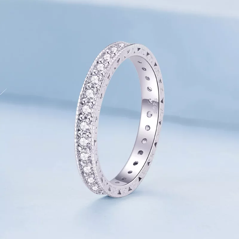 (imagen para) Estilo Pandora Anillo Brillante - BSR462 - Ver 2