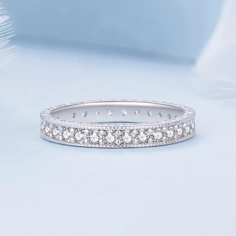 (imagen para) Estilo Pandora Anillo Brillante - BSR462 - Ver 3