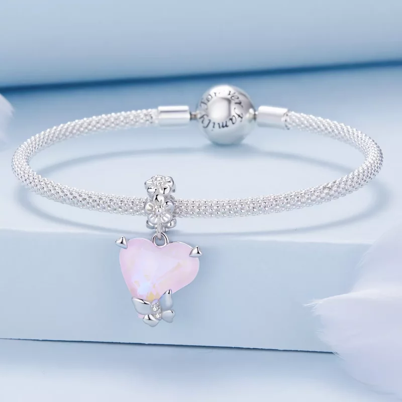 (imagen para) Estilo Pandora Charm de Mariposa Mocha - BSC809 - Ver 3